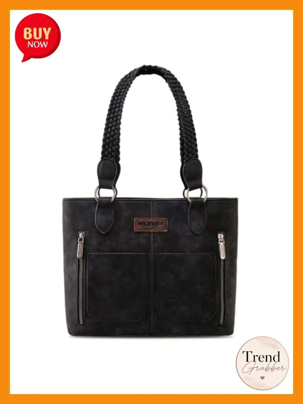 Distressed Tote Bag Multi Pockets Handbags Shoulder Bag Hobo Faux Leather